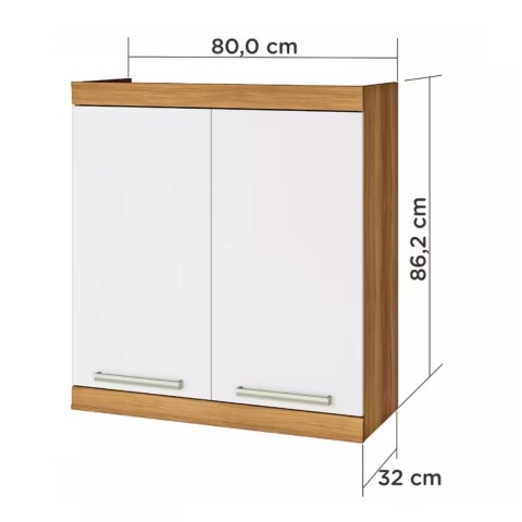 Aéreo Burguesa 80 cm Blanco 2 Puertas Aéreo Burguesa 80 Cm Blanco 2 Puertas