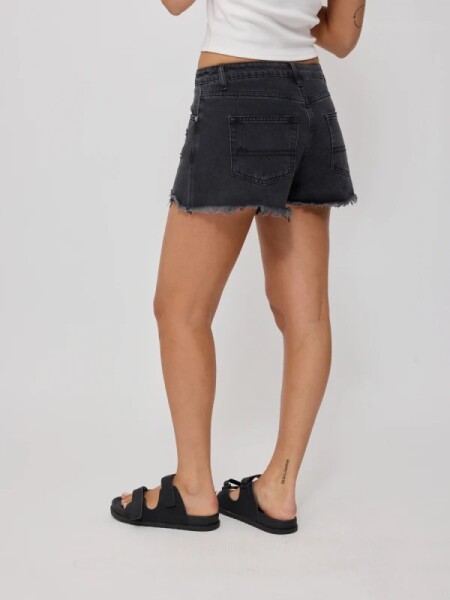 SHORT RUSTY PLUMI NEGRO