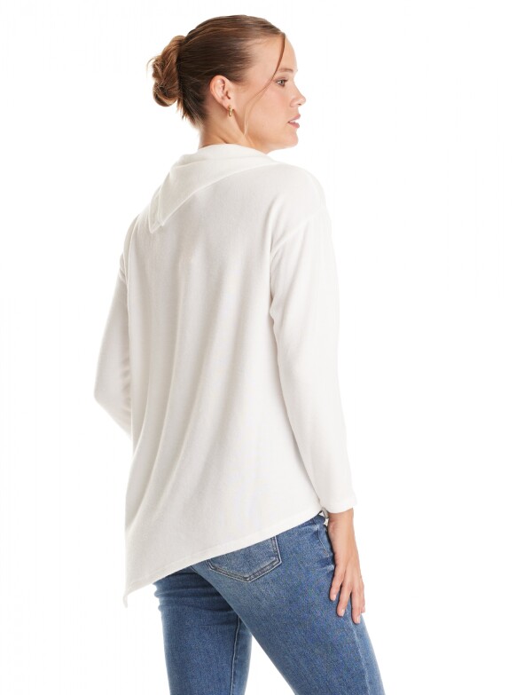 Buzo Soft Cuello Volcado CRUDO