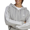Campera Adidas Essentials de Mujer - IC9917 Gris Medio-blanco