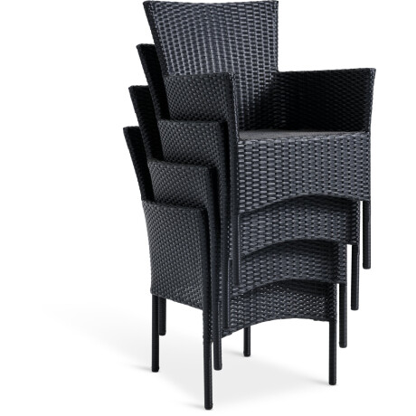 Silla apilable AIDT negro Negro