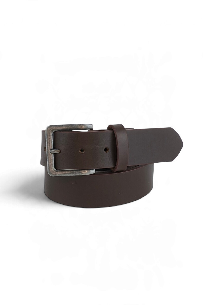 Cinturon de cuero 40 mm Chocolate