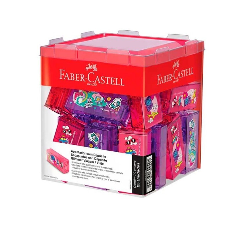 Sacapuntas Faber-Castell Glimmer Viajes SACAPUNTAS GLIMMER VIAJES FABER-CASTELL