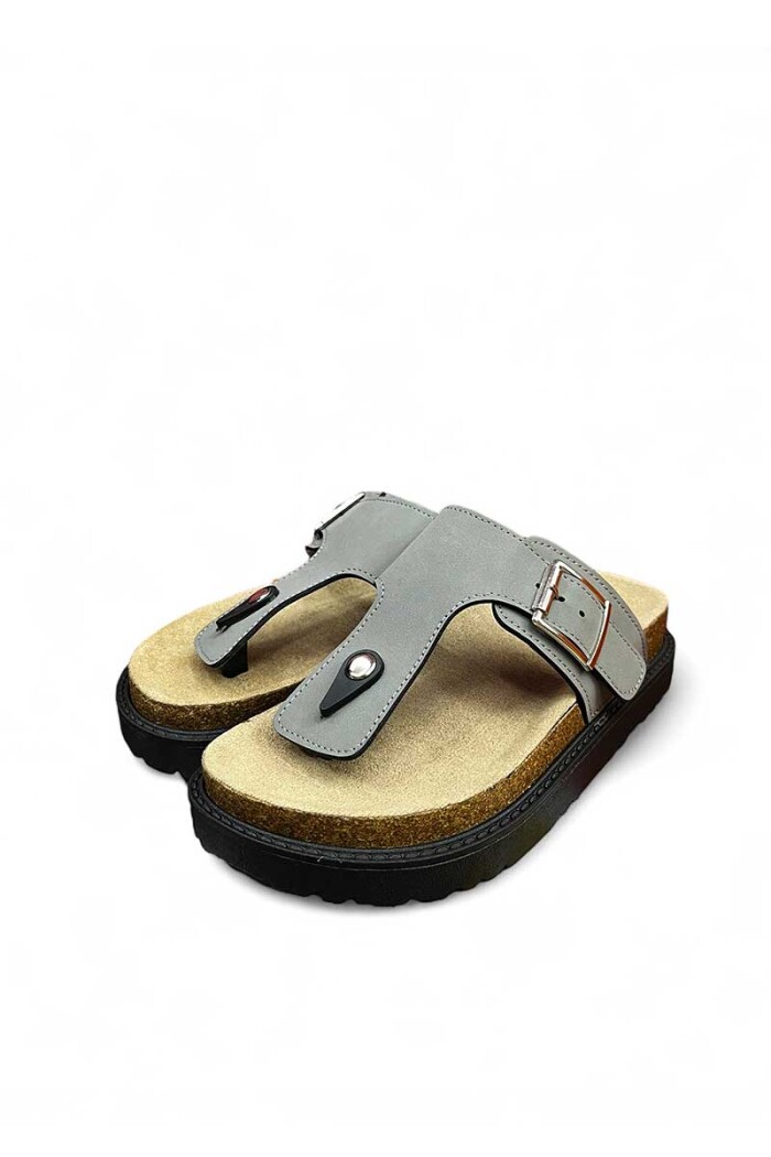 SANDALIA BETTINA SUPER OJOTA BT106 Gris
