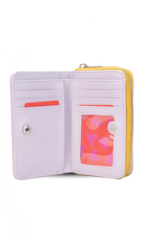 BILLETERA MALU AZUL FRANCIA LILA Y MAIZ