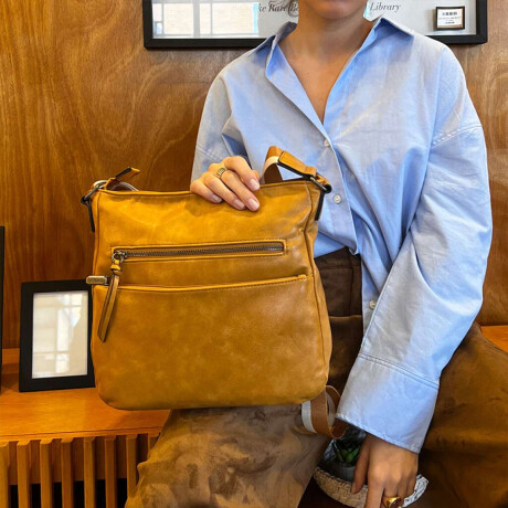 Bandolera Siberia Mostaza