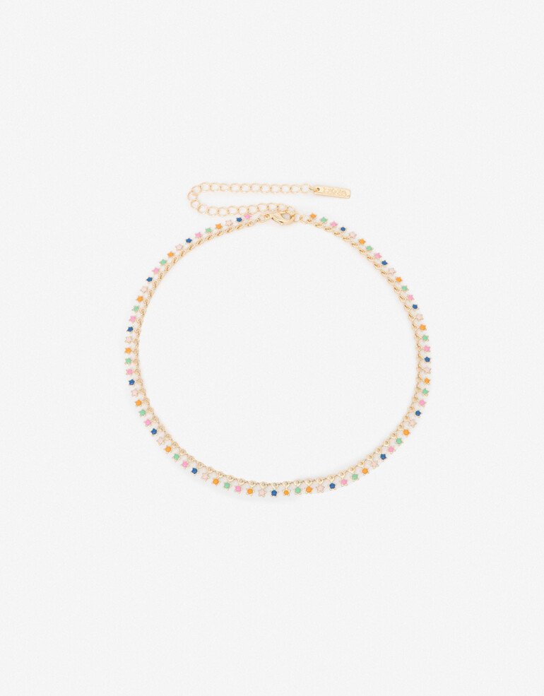 Chokers Color Choker Cadena Estrellas - Dorado