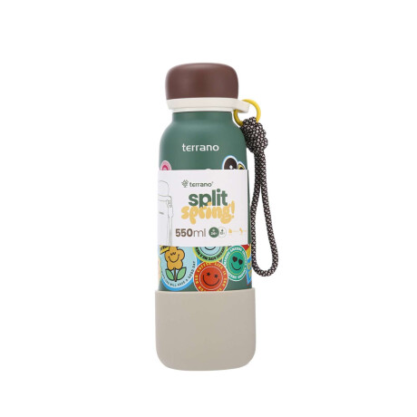 Botella Térmica Infantil Split Spring 550Ml. Verde