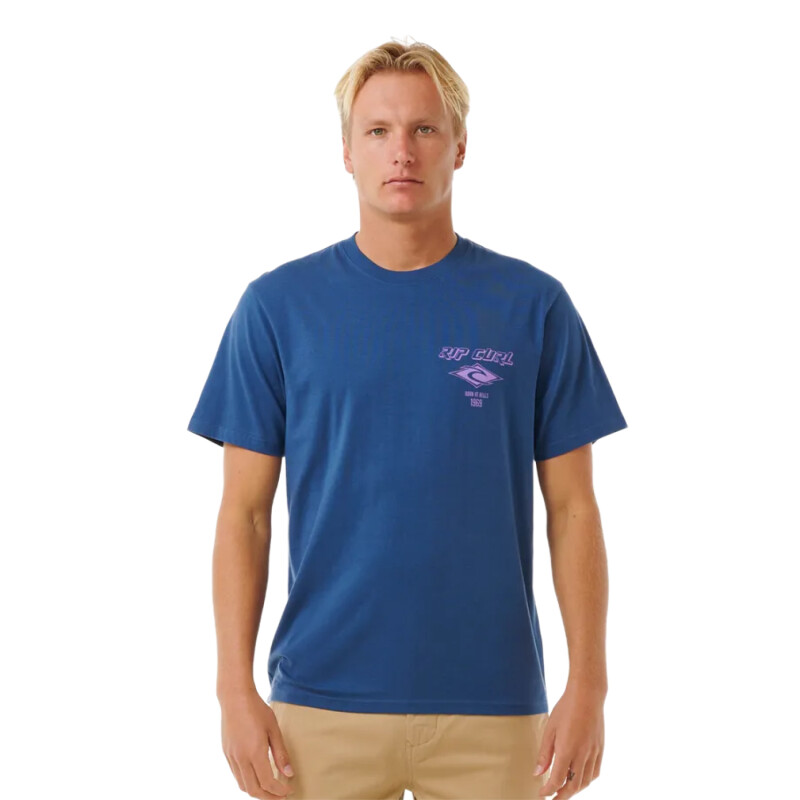 Remera Rip Curl Fade Out Icon - Azul Remera Rip Curl Fade Out Icon - Azul
