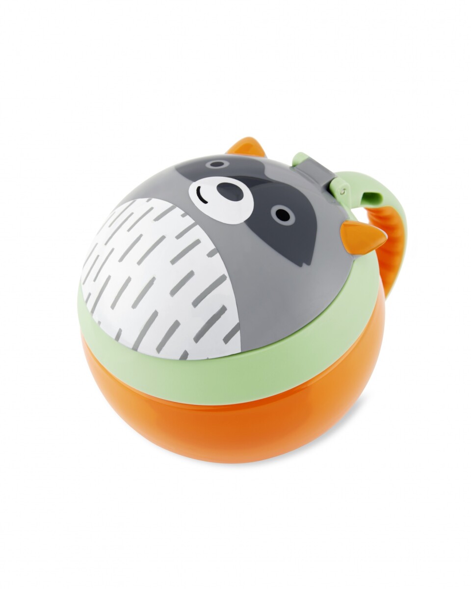Tupper de snacks, diseño mapache 