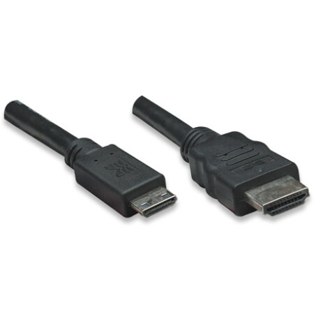 Cable HDMI a mini HDMI macho/macho 1,8 mts Manhattan Cable Hdmi A Mini Hdmi Macho/macho 1,8 Mts Manhattan