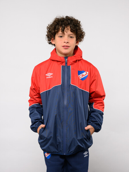 Campera De Lluvia Drift Nacional Junior Rojo, Azul Marino