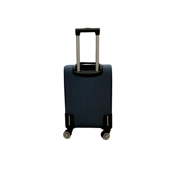 Juego Set Valijasx3 Azul con ribete blanco