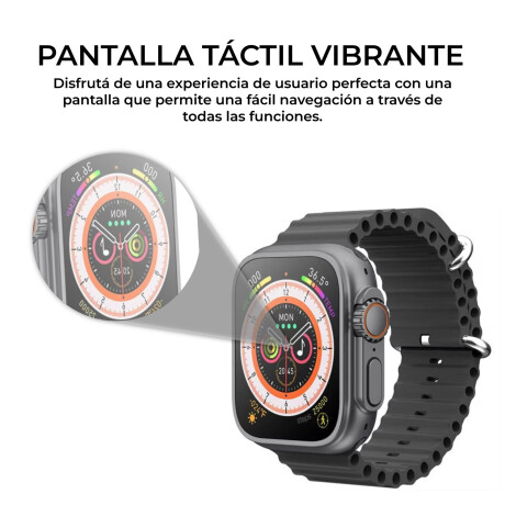 Smartwatch Estilo Moderno Full Funciones Tecnología Salud Negro