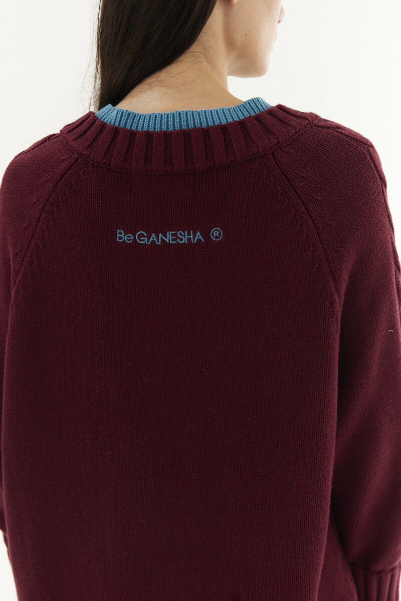 Sweater Nude Bordo