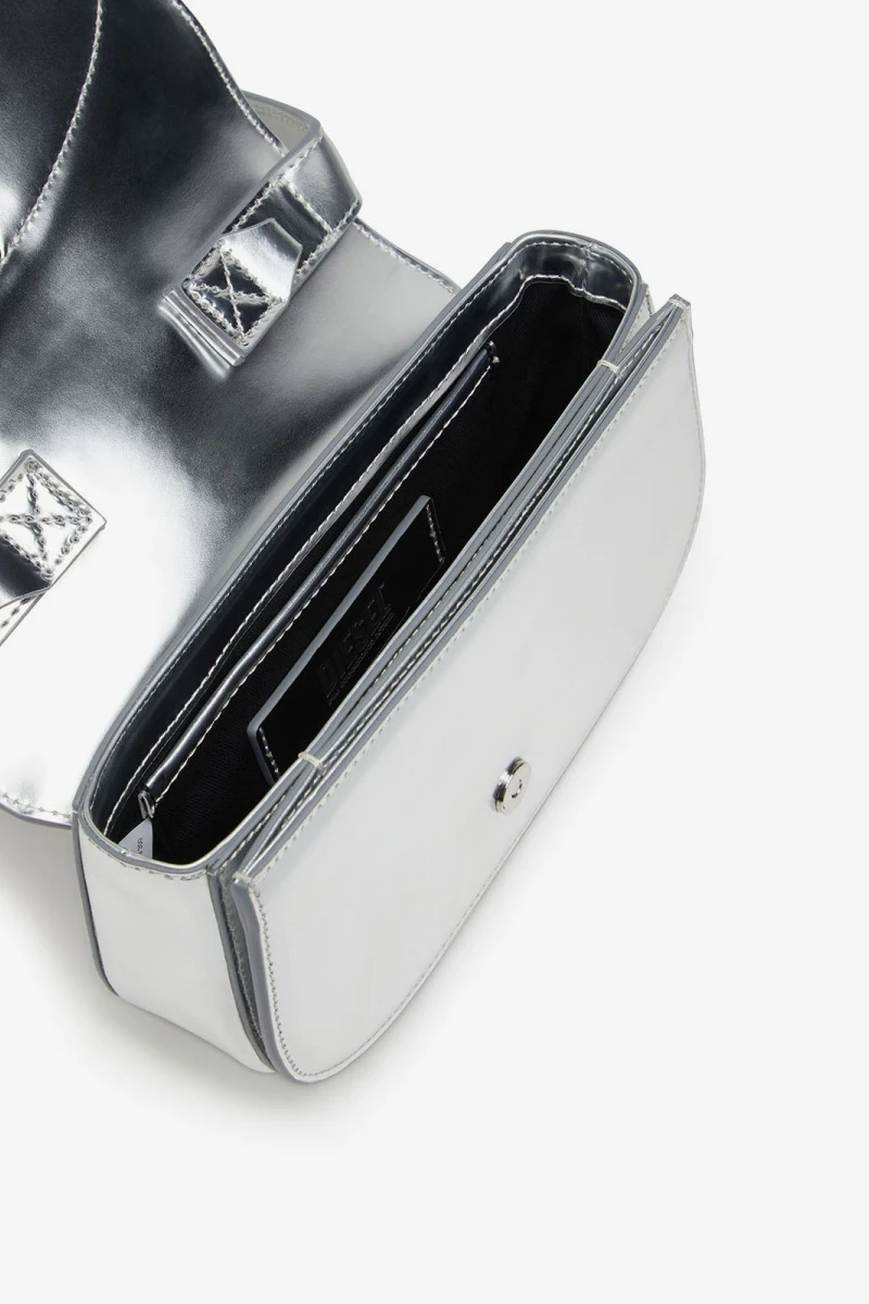 BOLSO 1DR CUERO ESPEJADO Plata