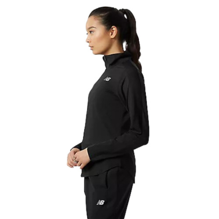 Buzo de Mujer New Balance Accelerate Half Zip Negro