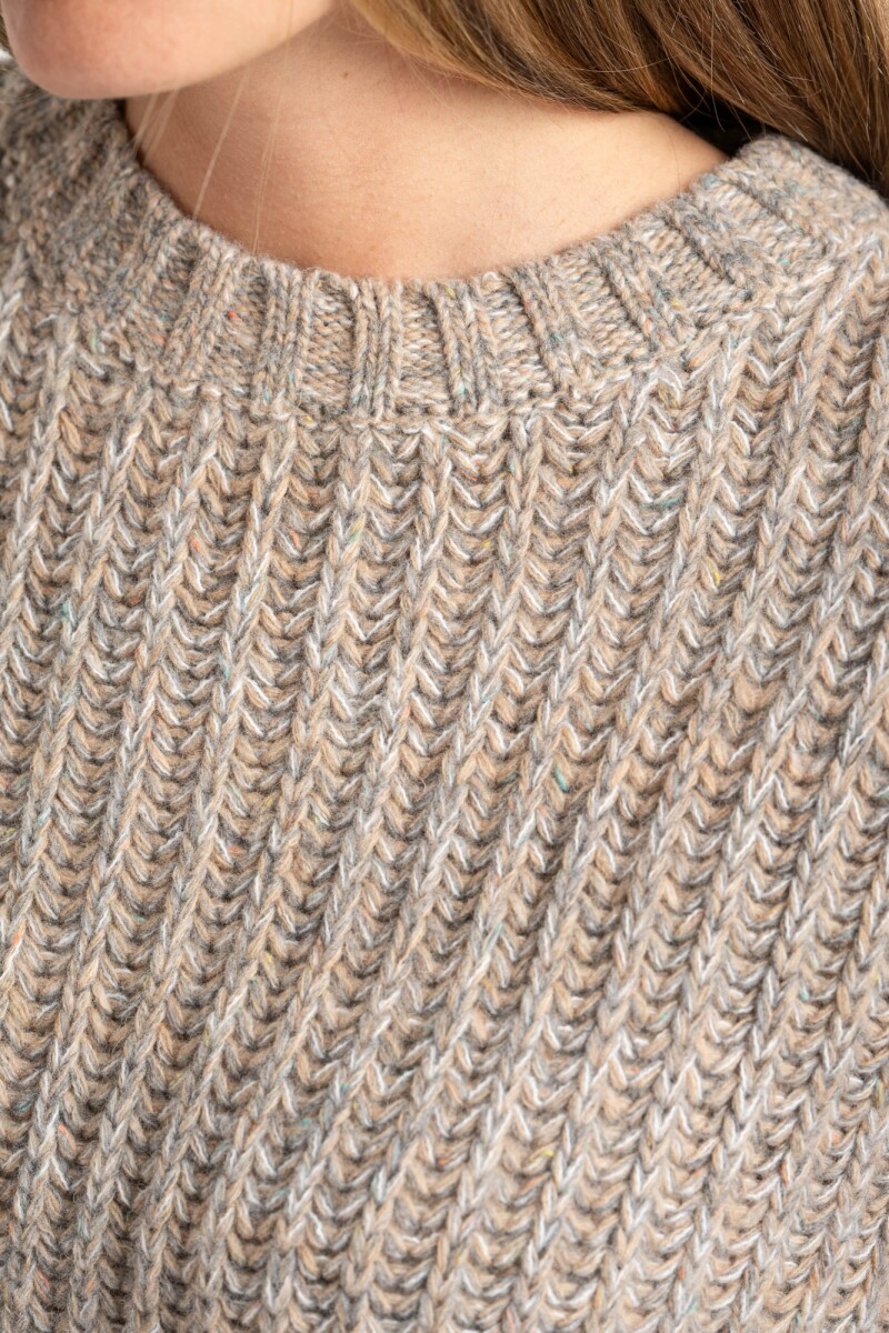Sweater Lana Gris Melange Lemon Sweater Lana Gris Melange Lemon