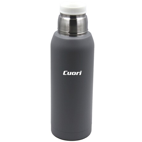 Termo Cuori acaro 1L de acero Inox con tapón cebador Gris