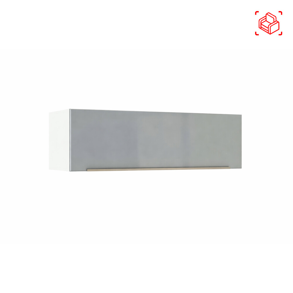 AEREO 80 CM MDP-Y-VIDRIO BLANCO LUX