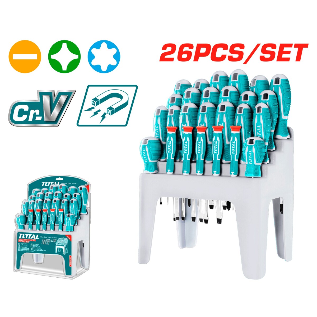 DESTOR 26PZ C/SOPORTE TOTAL 