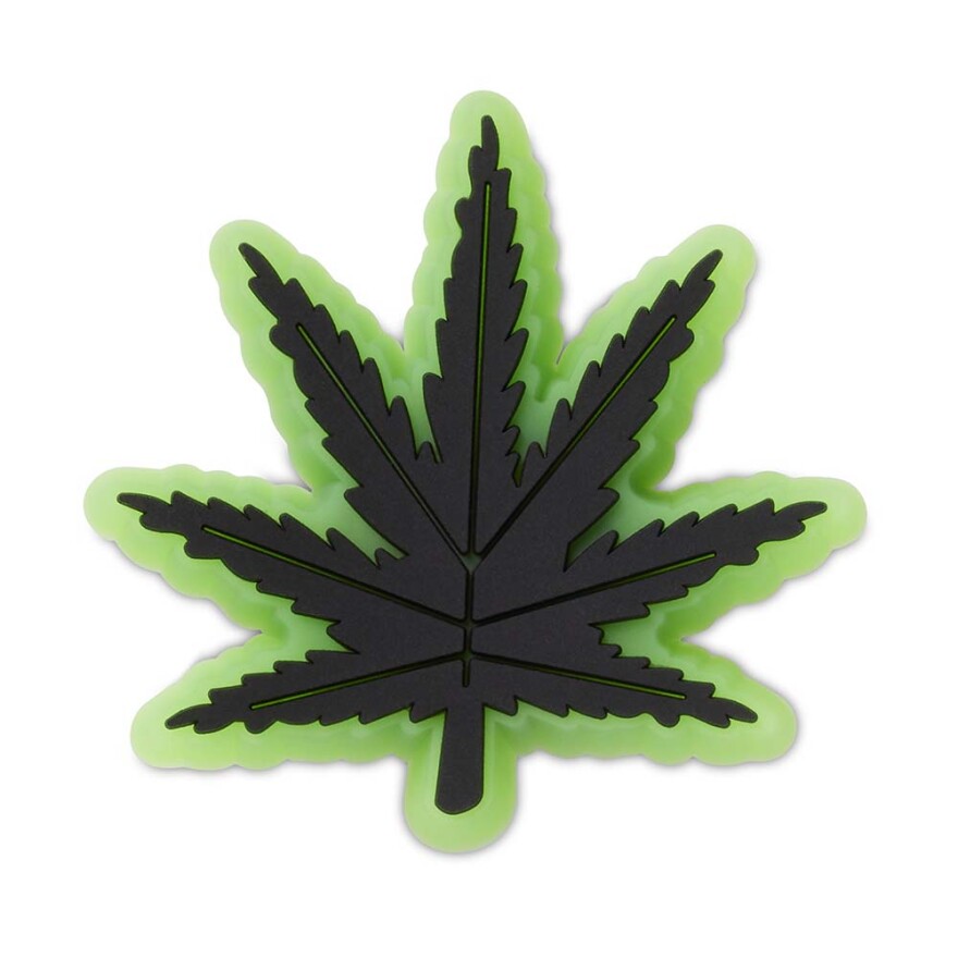 Jibbitz Lights Up Hemp Leaf Multicolor