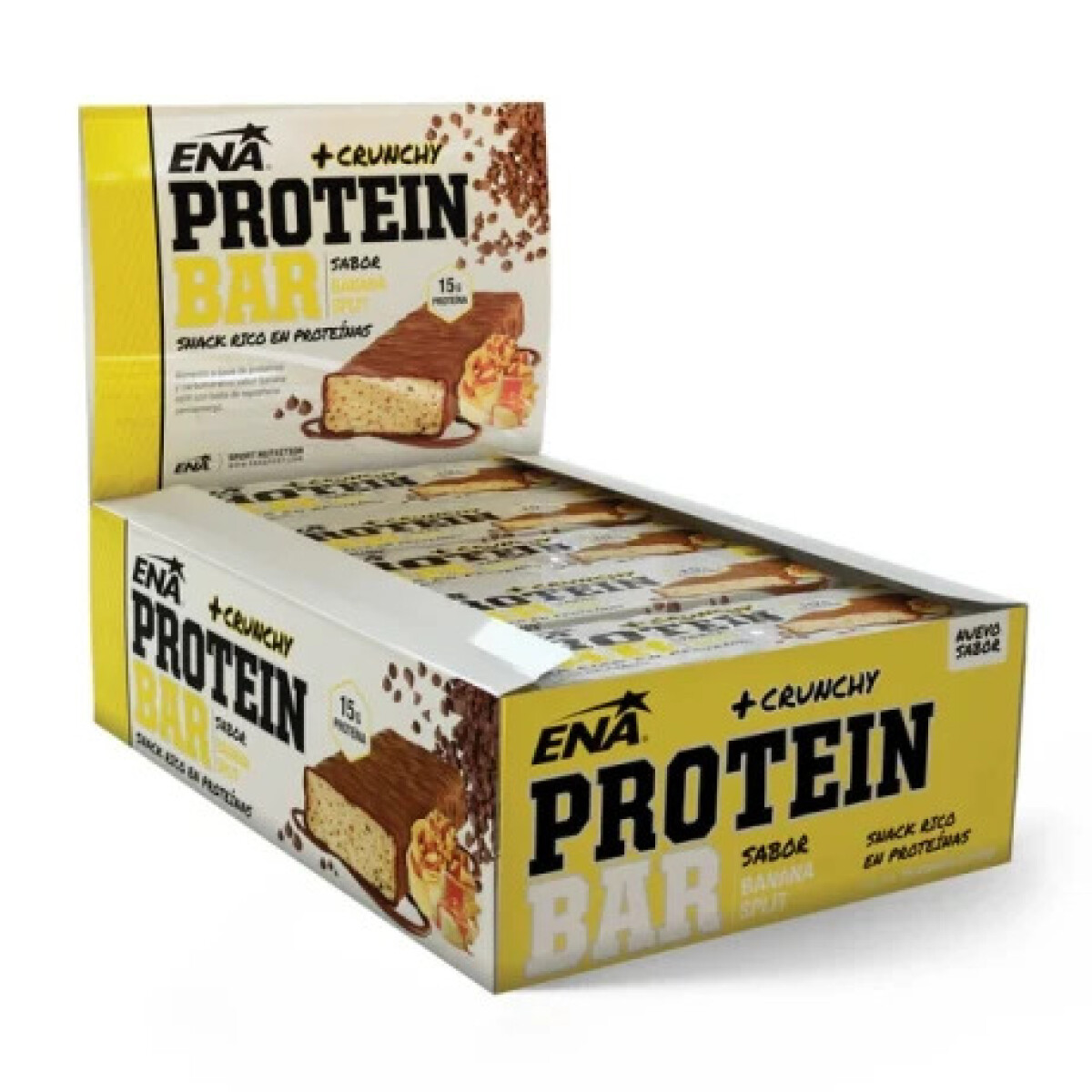 ¡OFERTA IMPERDIBLE! Protein Bar Caja x16 ENA Banana Split 