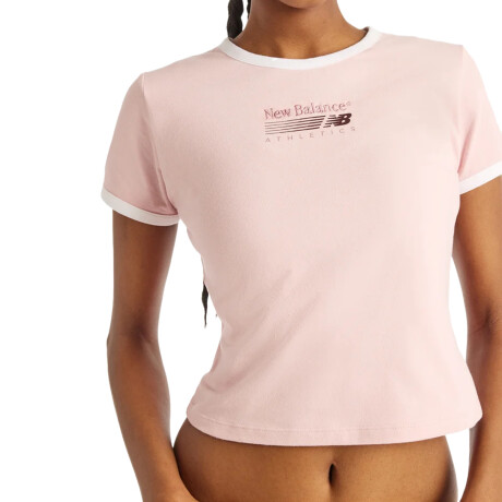 Remera New Balance Trackside Ringer Pink