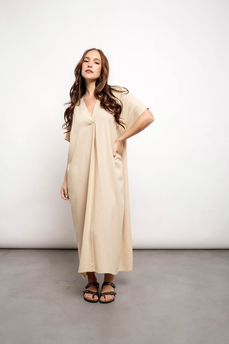 Vestido Chiara Beige