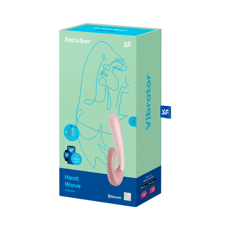 Satisfyer Heat Wave Vibrador Bluetooth App Mauve