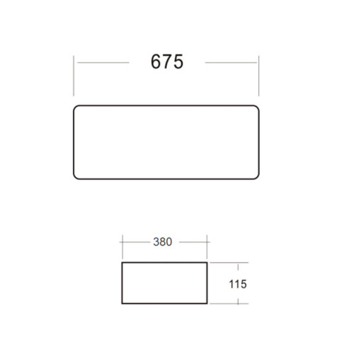 Bacha Rectangular Marmolada Aqualia 000