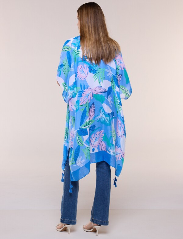 Kimono Floral AZUL/MULTI