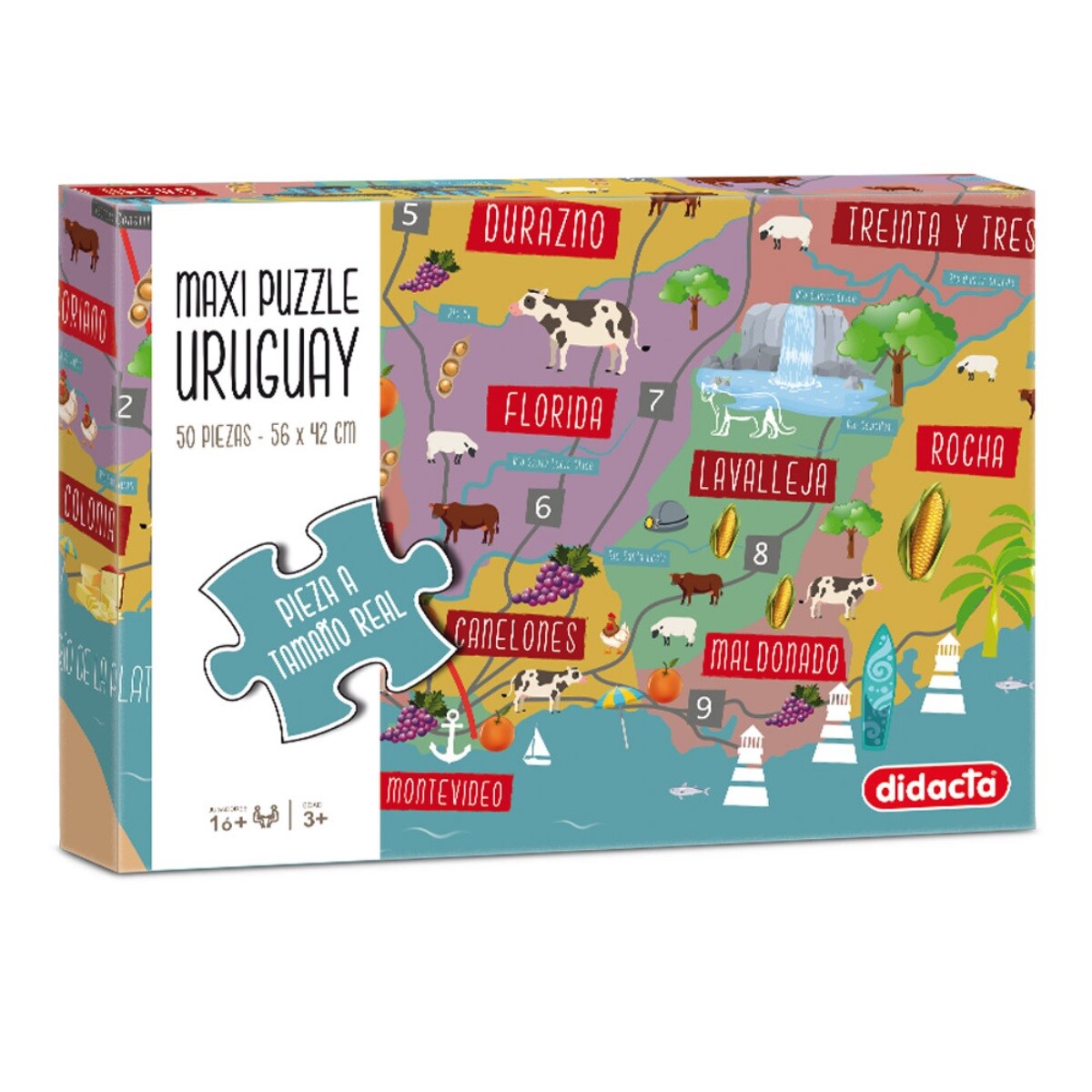 Maxi Puzzle Uruguay 50 Piezas 