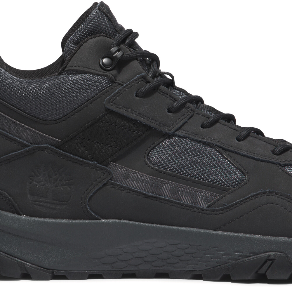 Botas Mid Lace Up Waterproof Hiking Hombre Jet Black