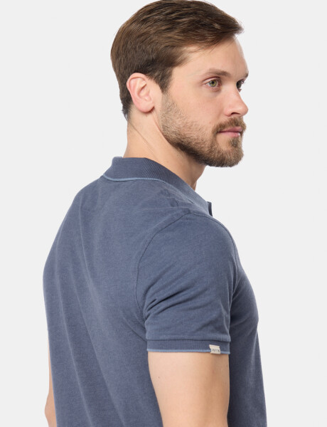 REMERA POLO JERSEY RAYADA Denim