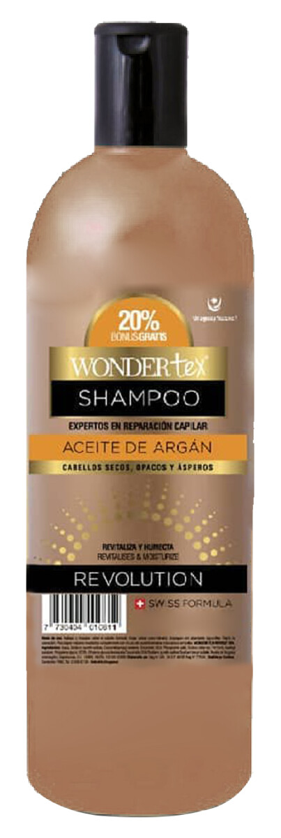 SHAMPOO WONDER TEX C/ACEITE DE ARGAN REVOLUTION 450 ML 