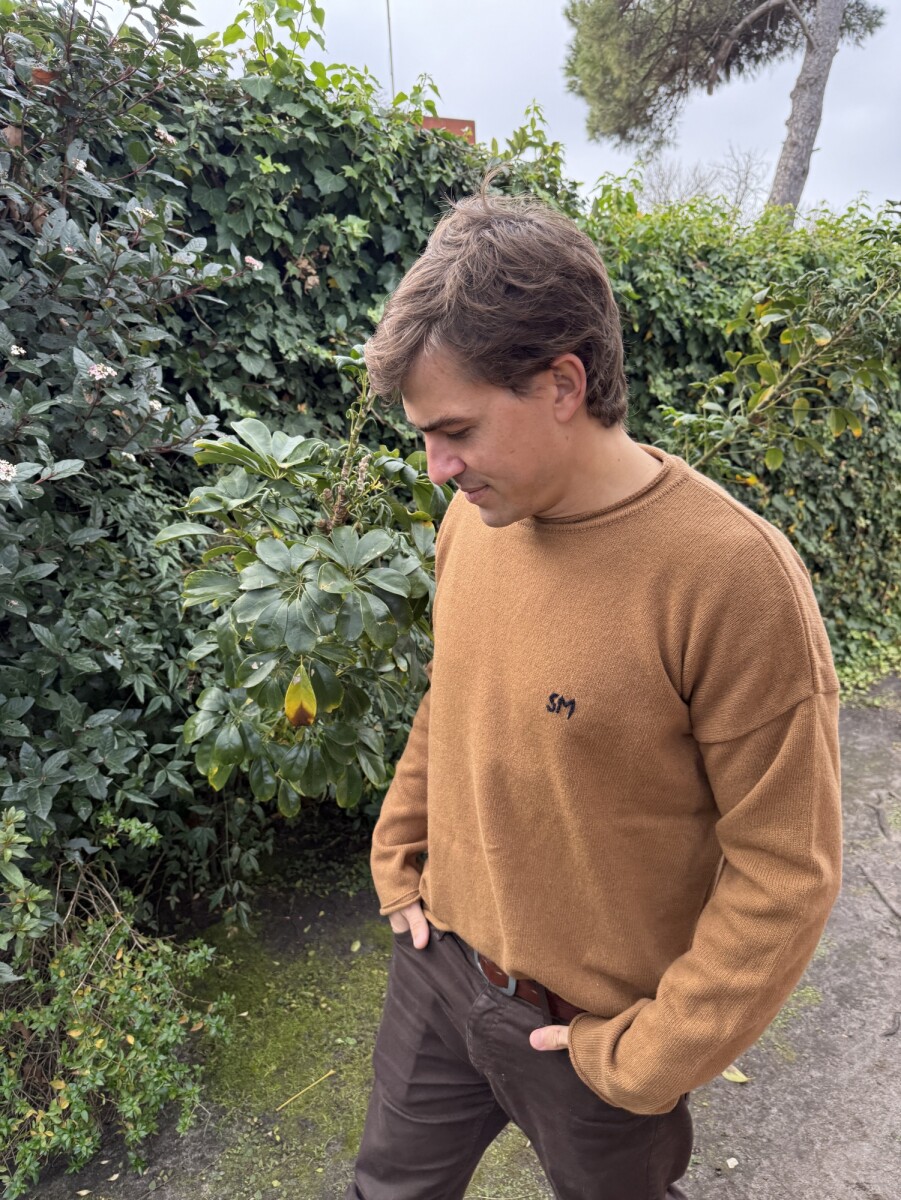 Wool Sweater Men - Camel 