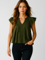 Blusa Glebe Verde Oliva Oscuro