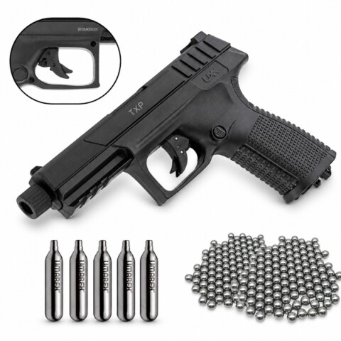 Pistola Co2 Umarex TXP 4,5 Mm + 500 Balines + 5 Garrafas Co2 Pistola Co2 Umarex TXP 4,5 Mm + 500 Balines + 5 Garrafas Co2