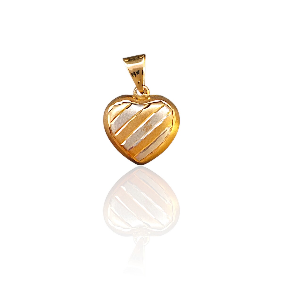 Dije Corazón-Oro bajo-Sin Piedra-CP8566 - Sinpiedra 