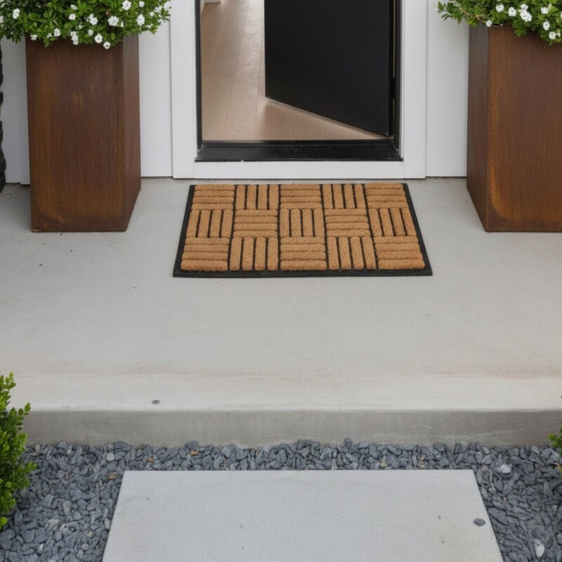 ALFOMBRA COCO/CAUCHO TATETI 45X75CM Unica