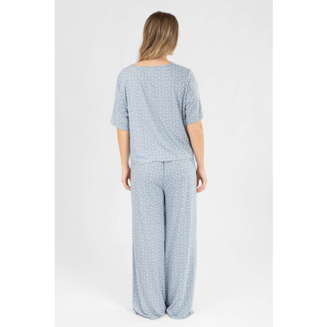 Pijama milena con pant Gris