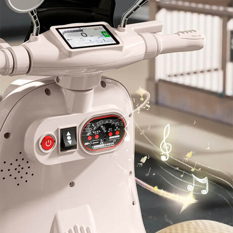 Triciclo Eléctrico Infantil Moto Para Niños A Batería Rosa Pastel