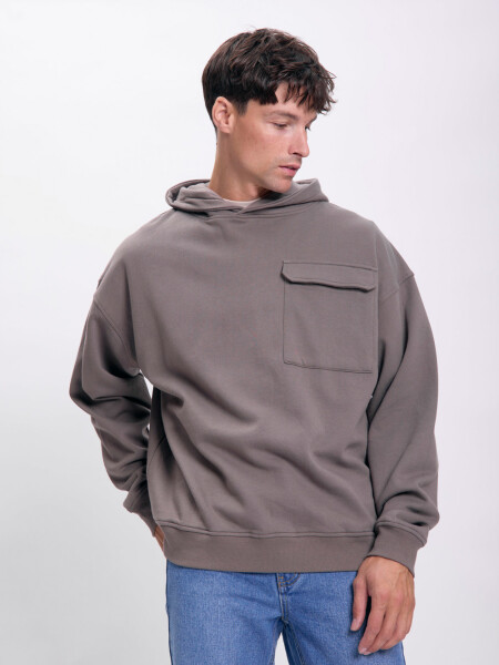 Canguro deportivo con bolsillo Gris Oscuro