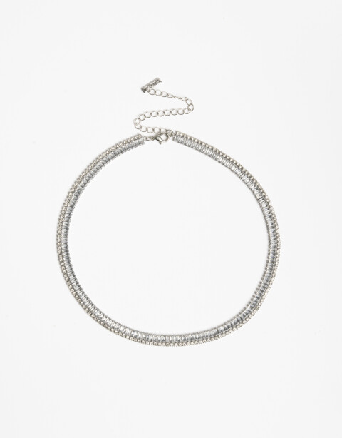 Collares Cortos Strass Collar Layer Corto Strass - Cristal