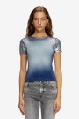 T-ELE-LONG-Q1 T-SHIRT Azul