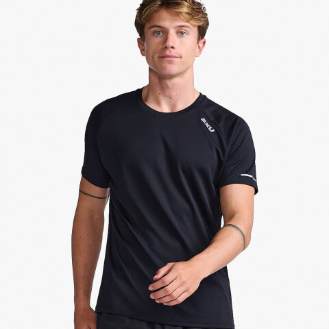 Aero Tee - Hombre Black/silver Reflective