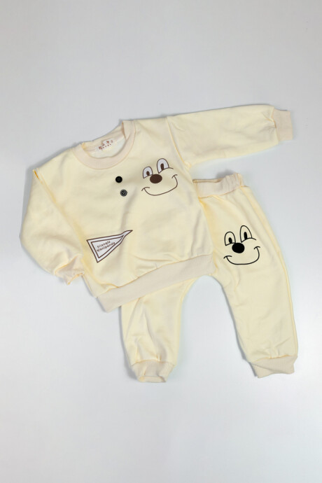 Conjunto para beb�s Beige