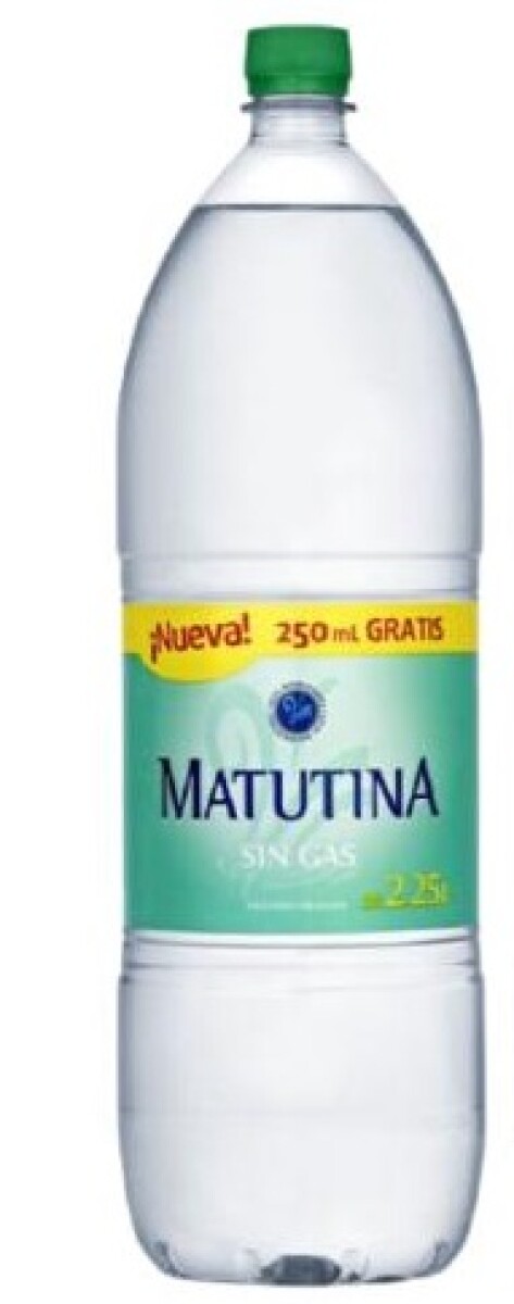 AGUA MINERAL S/GAS MATUTINA 2.5 LT 