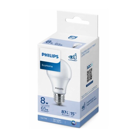 LÁMPARA LEDBULB PHILIPS METAL E27 6W FRÍA